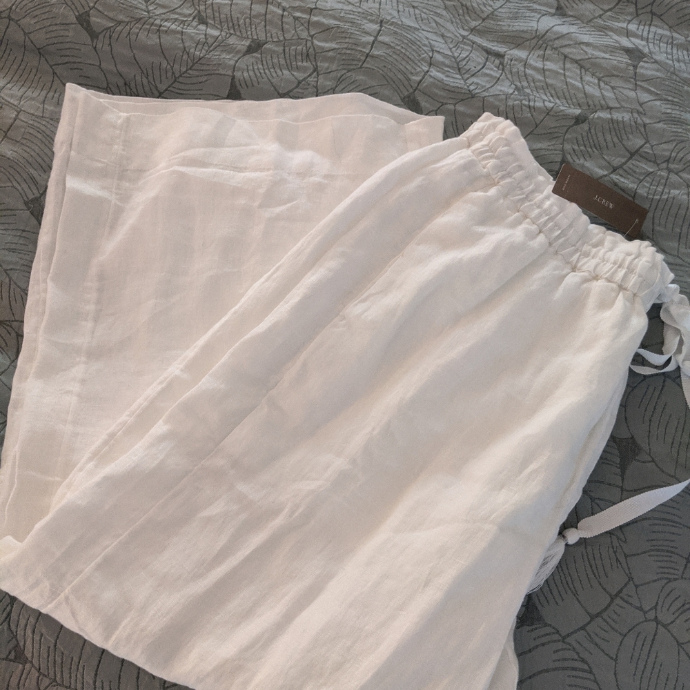 NWT J Crew Linen Pants Size L